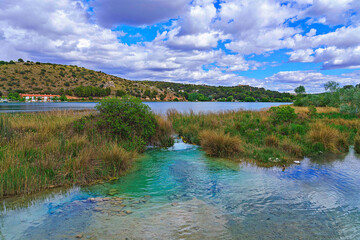 Serene Lake Landscape with Lush Greenery