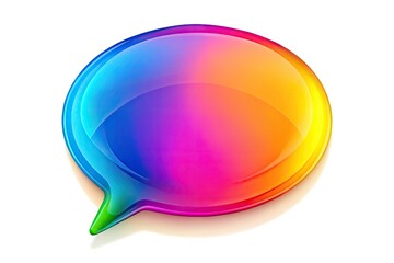 Vector illustration of a colorful dialog bubble for communication and messaging design elements
