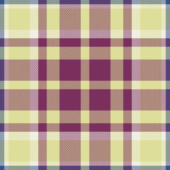 Plaid check pattern. Seamless fabric texture. Tartan textile print.