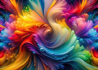 Fototapeta premium Vibrant Abstract Art Composition with Colorful Shapes and Textures for Creative Projects and Designs