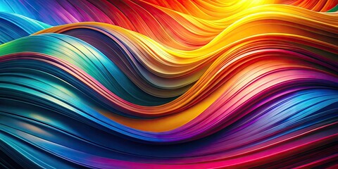 Fototapeta premium Vibrant Abstract Background Design with Colorful Waves and Dynamic Shapes for Creative Projects