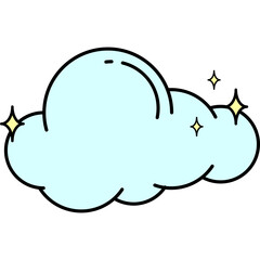 Naklejka premium Sky Cloud Icon 
