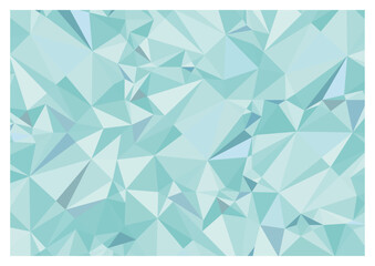 青のポリゴンの幾何学模様