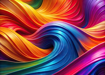 Fototapeta premium Vibrant Abstract Liquid Wallpaper with Fluid Shapes and Colorful Waves for Modern Design Projects