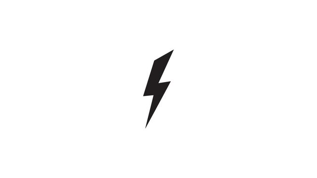 Electricity icon , animated icon for electric use.
