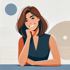 Confident Young Woman with a Friendly Smile
