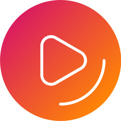 Play Button Vector Icon Design