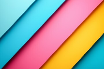 Colorful striped background with blue, pink, yellow, and orange stripes. stripes are arranged in a way Boss Day Frame Border with Pastel Color Background for Celebrating Leadership and Appreciation