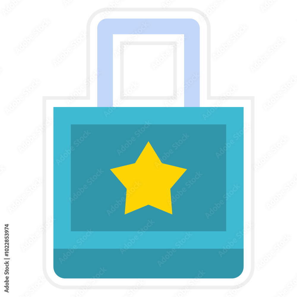 Sticker Shopping bag Icon