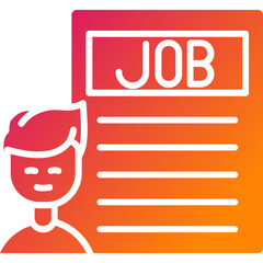 Job Description Vector Icon Design