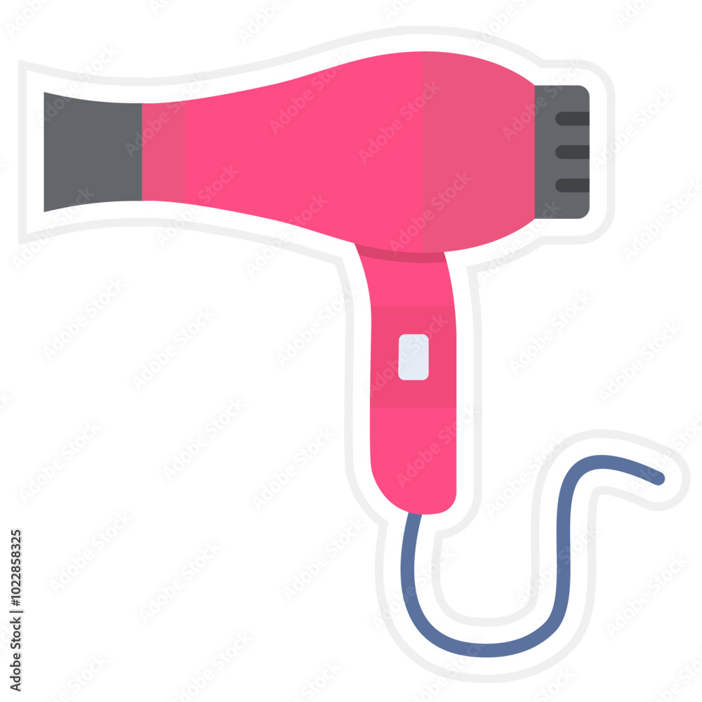 Sticker Hair dryer Icon