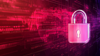 A sleek banner design focused on the themes of cyber security, personal data protection, and information security.