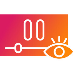 Obraz premium Video views Vector Icon Design