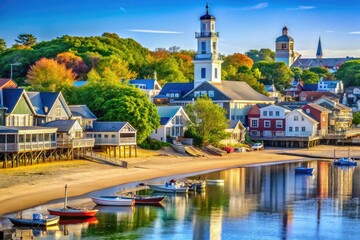 Vibrant coastal scenery of Provincetown, Massachusetts showcasing beaches, art, and historic architecture