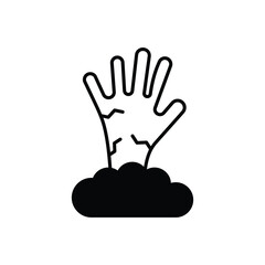 Zombie Hand vector icon