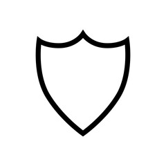 Shield icon vector. Defence illustration sign. Armor symbol. protection logo. security mark.