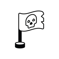 Pirate Flag vector icon