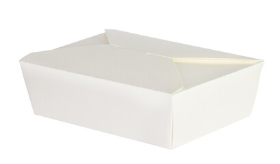 Empty Takeaway Box on White Background