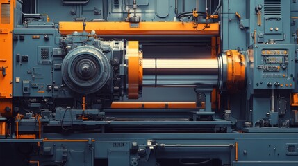 Industrial Machine Close-up