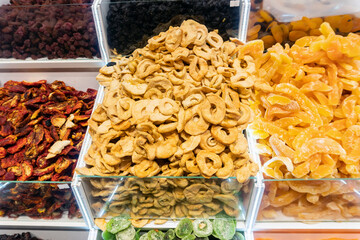 Dried Fruits Displayed in Eastern Market