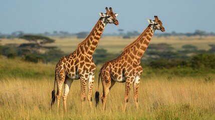 Giraffes in the African Savanna