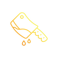 Bloody Chopper vector icon