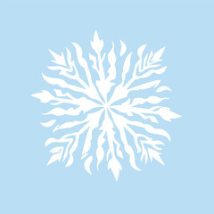 Geometric Snowflake Design