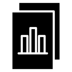 Metric Icon, Black And White Glyph Icon Symbol