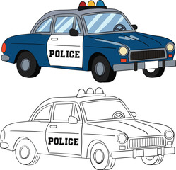 Police car. Art & Illustration