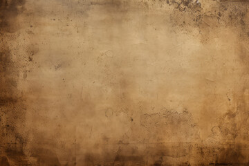 Obraz premium Processed collage of ancient scroll sheet of brown aged paper texture. Background for banner