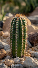 Naklejka premium Resilient Desert Ecosystem Highlighting Biodiversity and Conservation 