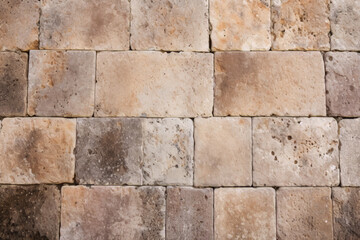 Naklejka premium Processed collage of ancient yellow block wall texture. Background for banner, backdrop or texture