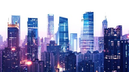 Obraz premium Cityscape architecture metropolis building.