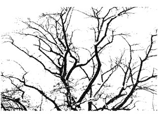 tree on sky abstract texture dot vector art, scary halloween decoration	
