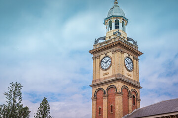 The photo was taken in Newcastle and shows a street view of the city center