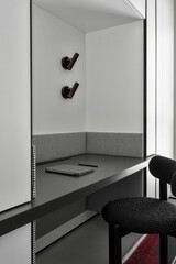 A modern minimalist workspace featuring elegant design elements that inspire creativity