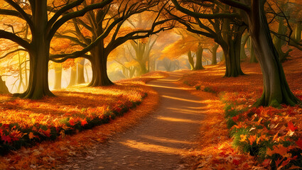 Obraz premium autumn in the forest