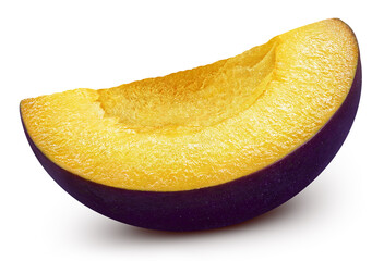 Plum isolated on white background