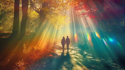 Obraz premium colorful theme of love for valentine wallpaper