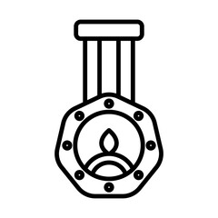 Leader Badge line icon