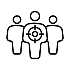 Leader Target line icon