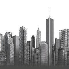 Fototapeta premium Vibrant Modern Cityscape