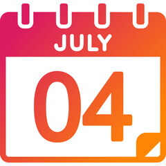 4 July Vector Icon Design