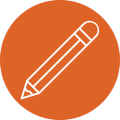 Pencil line circle icon