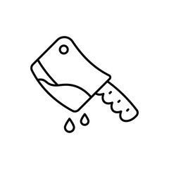 Bloody Chopper vector icon