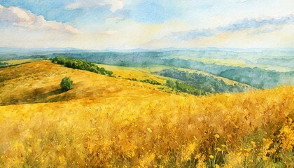 秋の風景画