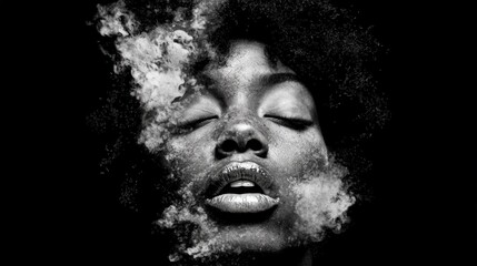 Obraz premium Ethereal Portrait Through 3D Illustration Techniques