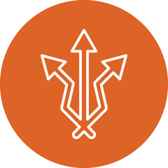 Direction Arrows line circle icon