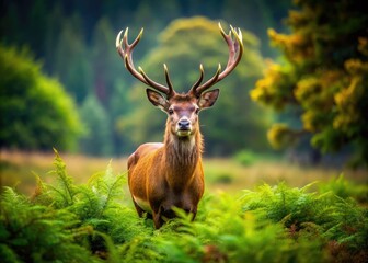 Naklejka premium Majestic Wildlife in Natural Habitat: A Day in the Life of Nature's Beautiful Creatures