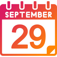 29 September Vector Icon Design